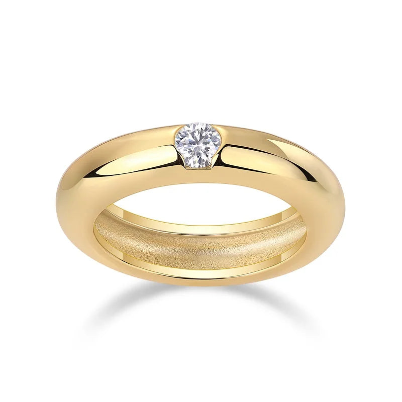 18K Gold Plated 925 Sterling Silver Ring