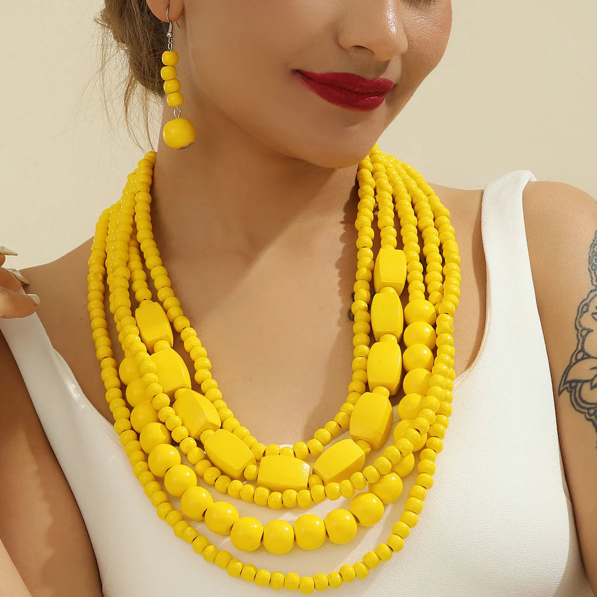 African Beads Jewelry Set