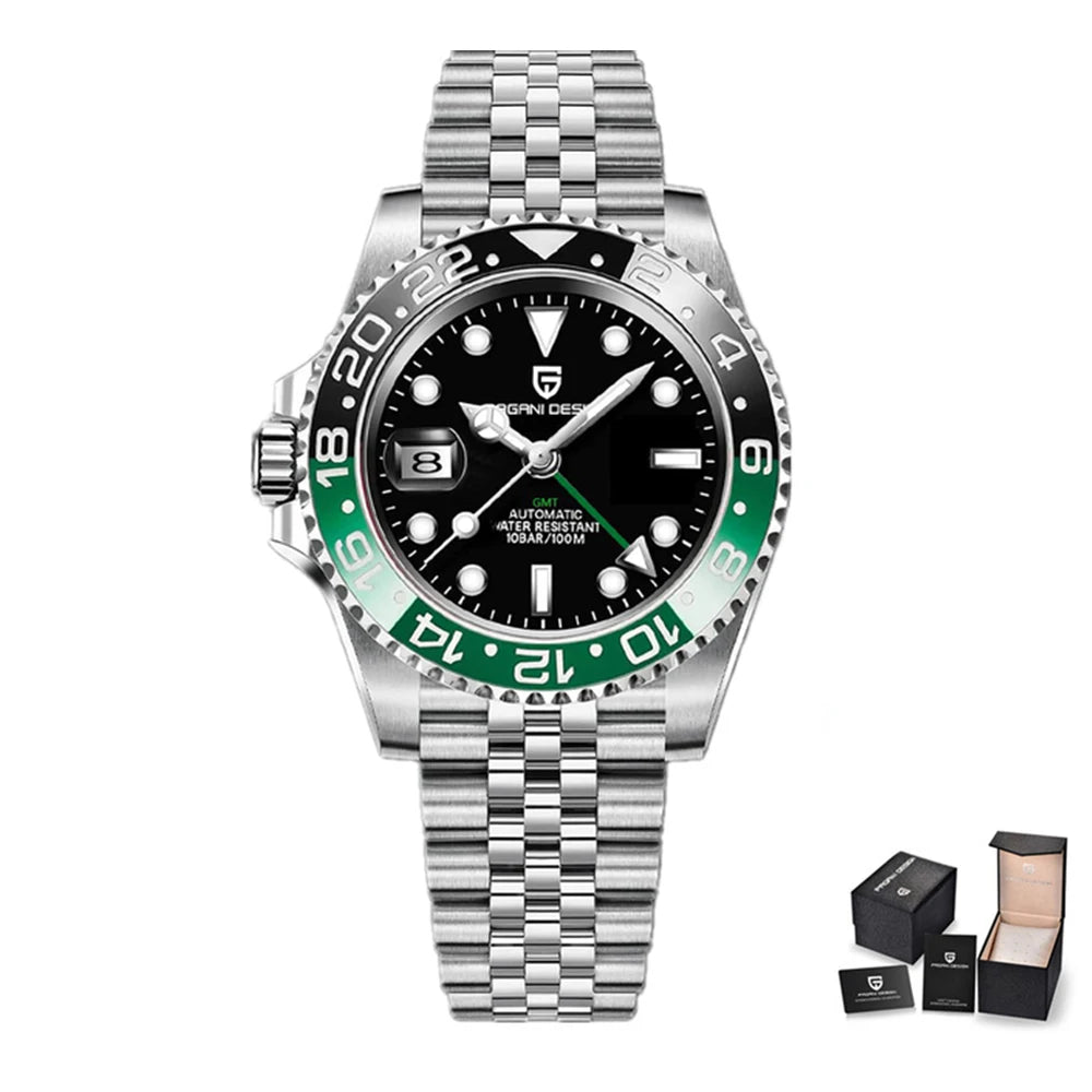 Luxury Automatic Mechanical Watch - Stainless Steel Men's Timepiece