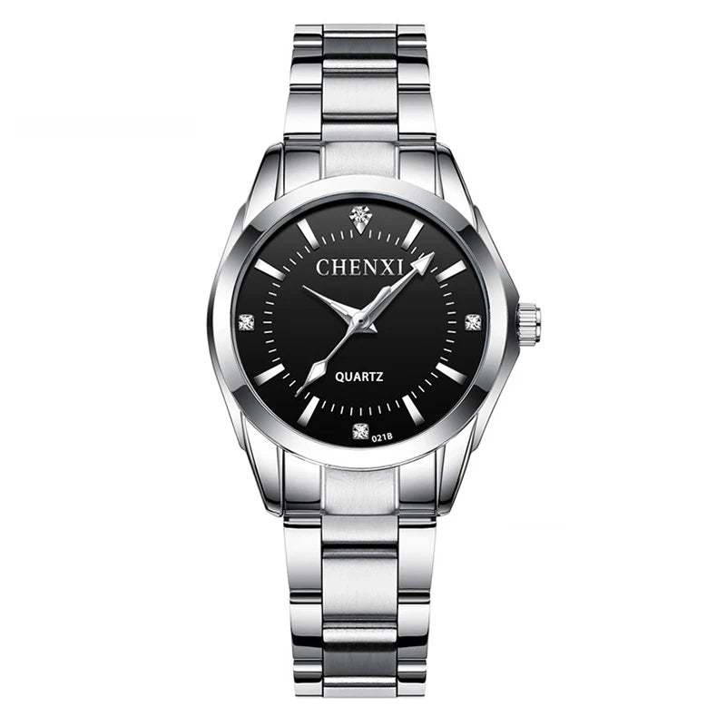 Waterproof Stainless Steel Watch for Women - Casual Quartz Wristwatch