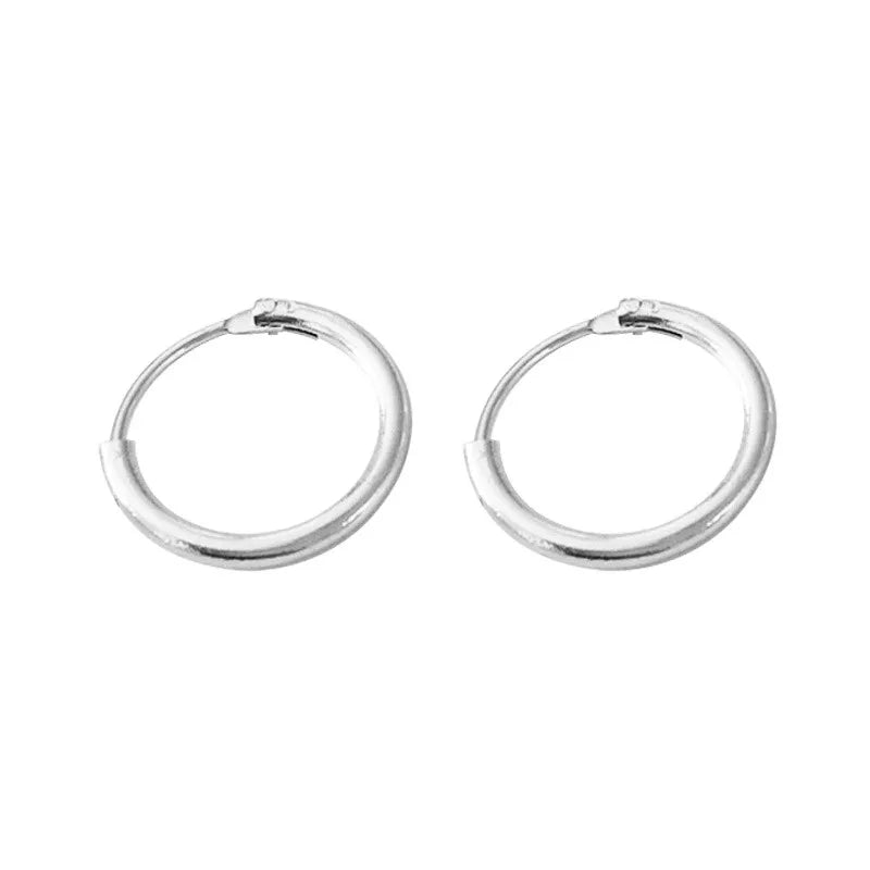 Large Hoop Earrings - Trendy Round Design