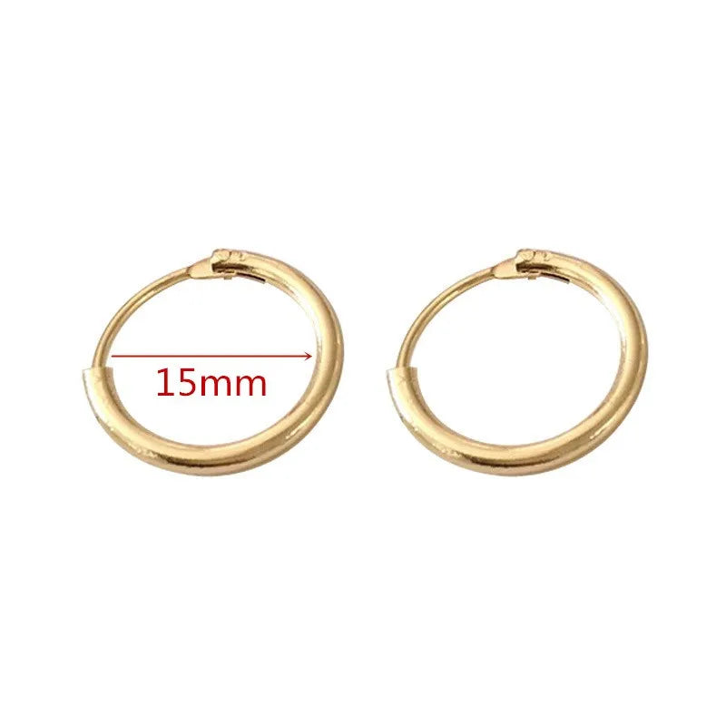 Large Hoop Earrings - Trendy Round Design