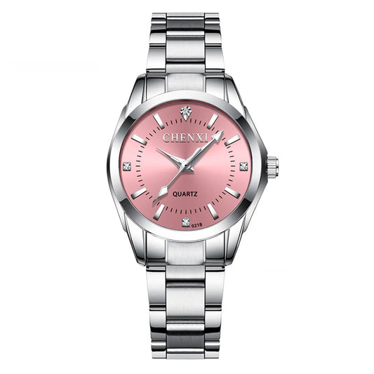 Waterproof Stainless Steel Watch for Women - Casual Quartz Wristwatch