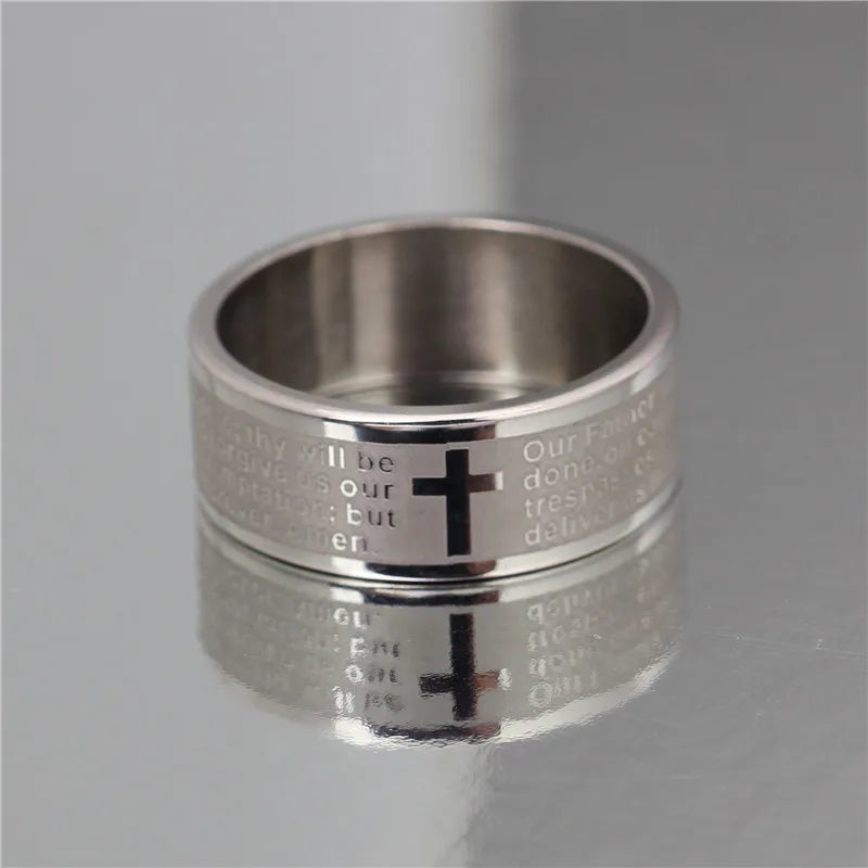 Bible Scripture Titanium Ring