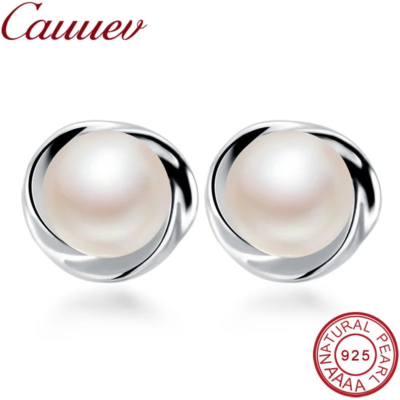 Natural Pearl Earrings - 100% Genuine Freshwater Pearls