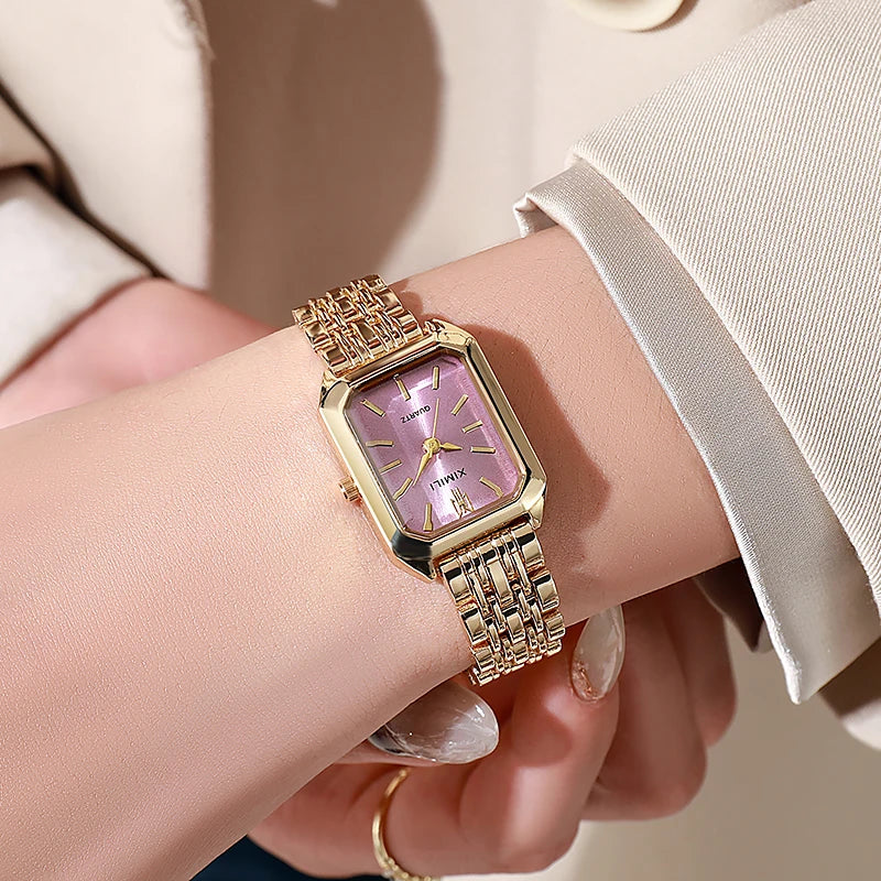 Fashion Square Watch for Women - Alloy Quartz Wristwatch