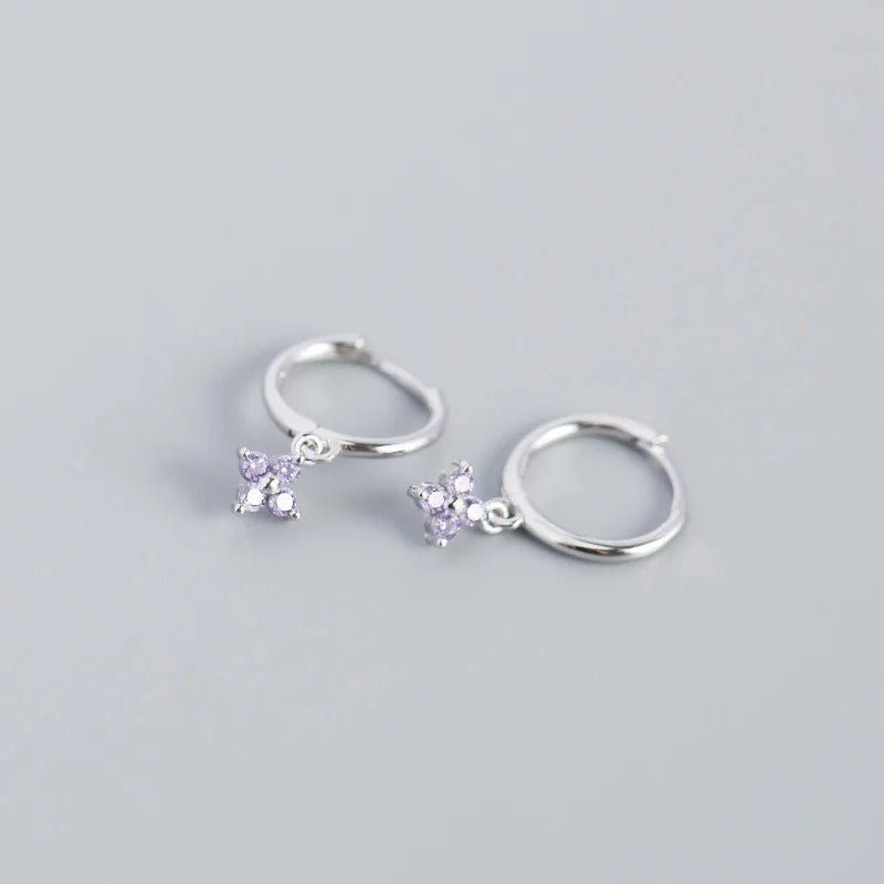 Sweet Floral Earrings - 925 Sterling Silver