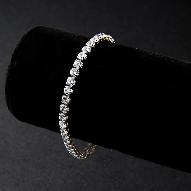 Luxury Crystal Charm Bracelet - Trendy Geometric Design