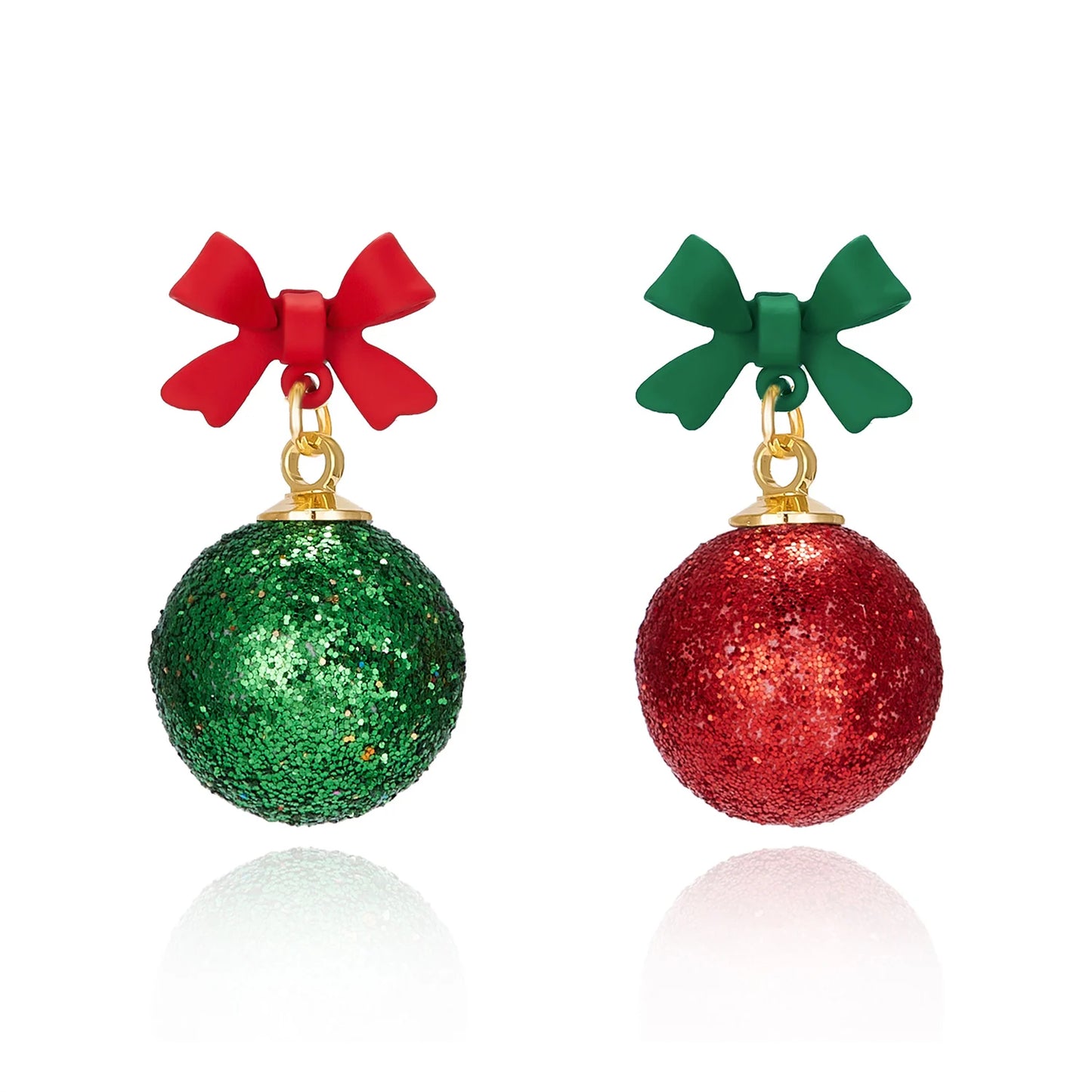 Resin Snowflake Christmas Drop Earrings - Festive Star Design