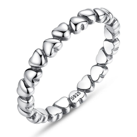 Forever Love Heart Ring - 925 Sterling Silver