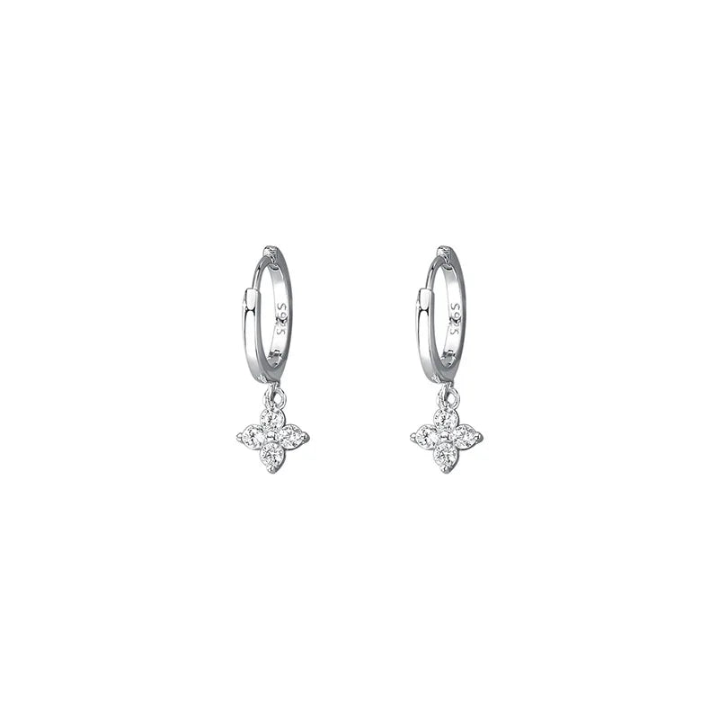 Sweet Floral Earrings - 925 Sterling Silver