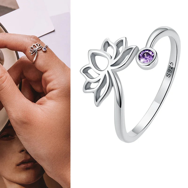 925 Sterling Silver Green Square Gemstone Open Ring