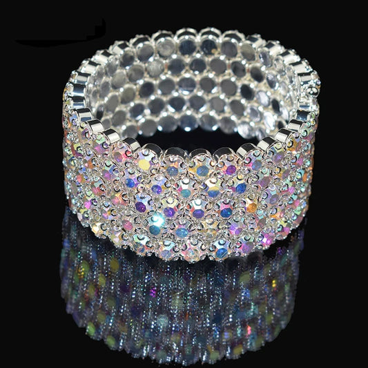 Crystal Cuff Bangle Bracelet - Fashion Design