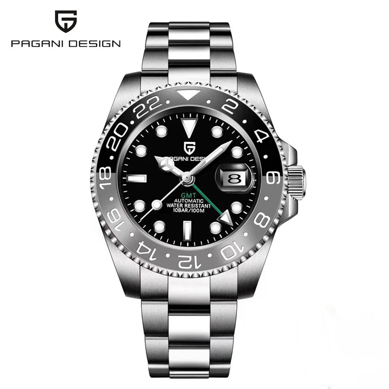 Luxury Automatic Mechanical Watch - Stainless Steel Men's Timepiece