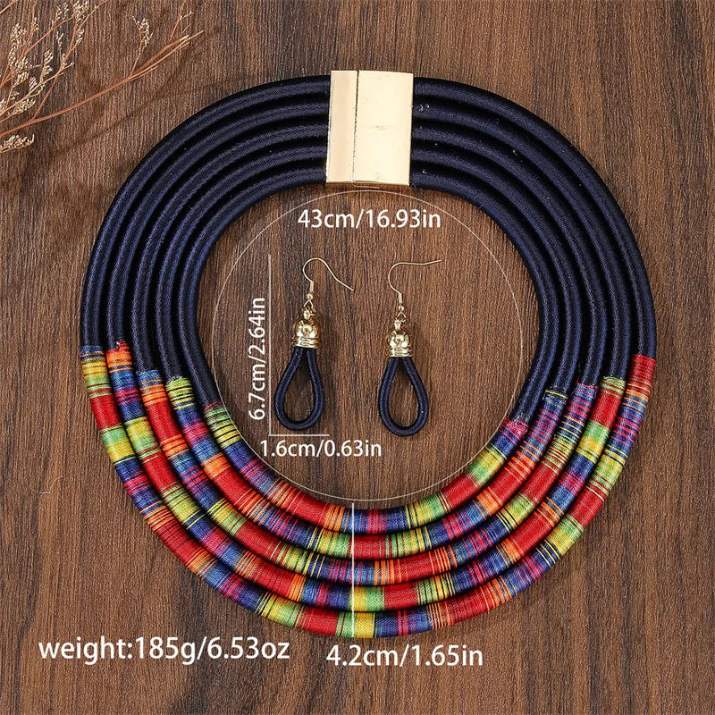 Multilayer Beaded Jewelry Set