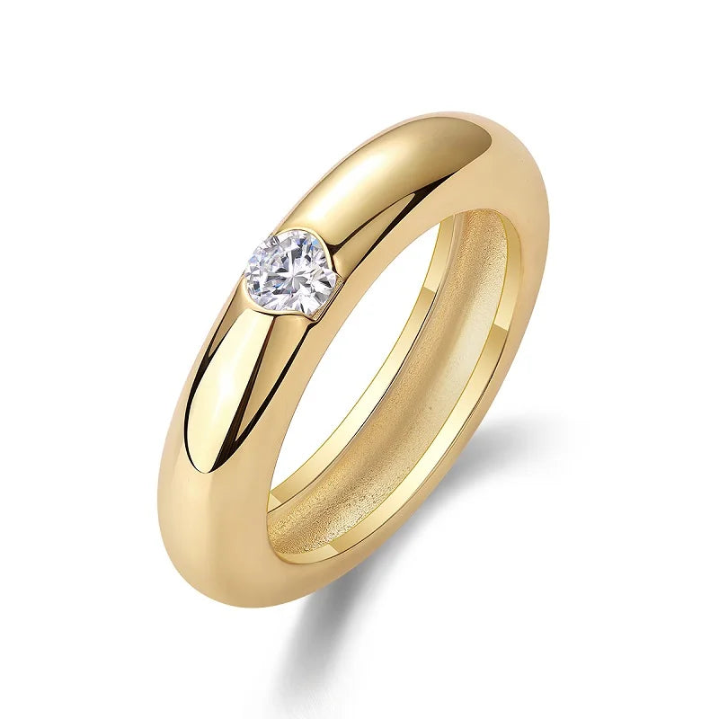 18K Gold Plated 925 Sterling Silver Ring