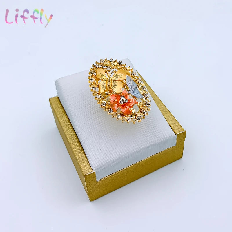 Beaded Jewelry Set with Butterfly Design