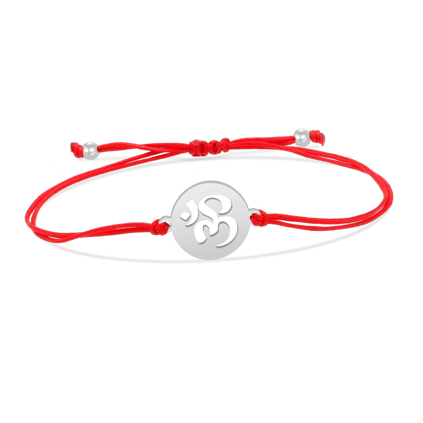 Six-Pointed Star Charm Bracelet - Stainless Steel Adjustable