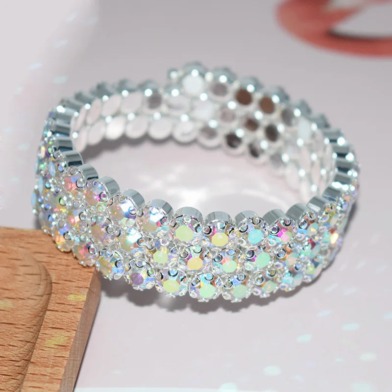 Crystal Cuff Bangle Bracelet - Fashion Design