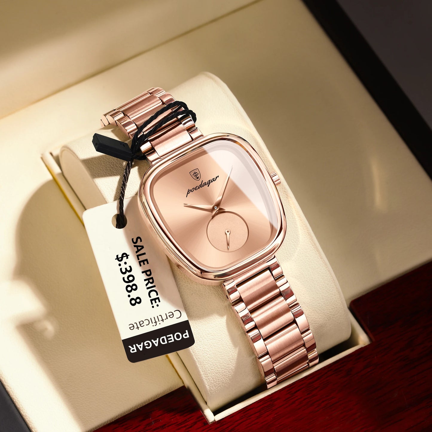 Luxury Stainless Steel Watch for Women - Water-Resistant Quartz