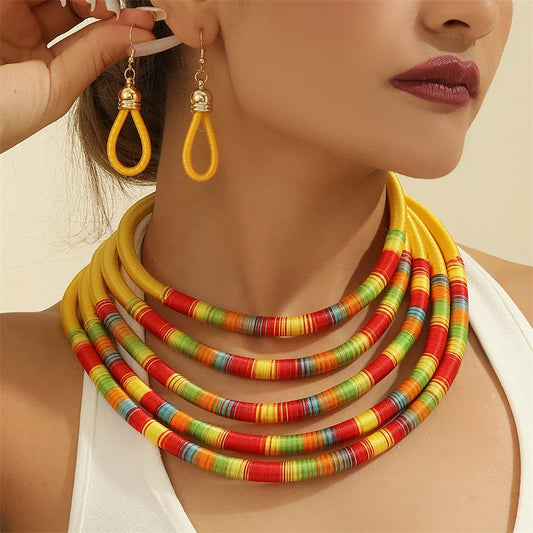 Multilayer Beaded Jewelry Set