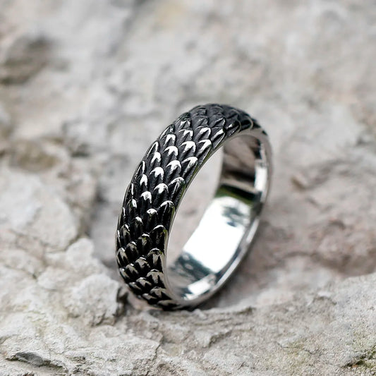 Black Dragon Ring - 316L Stainless Steel Punk Design