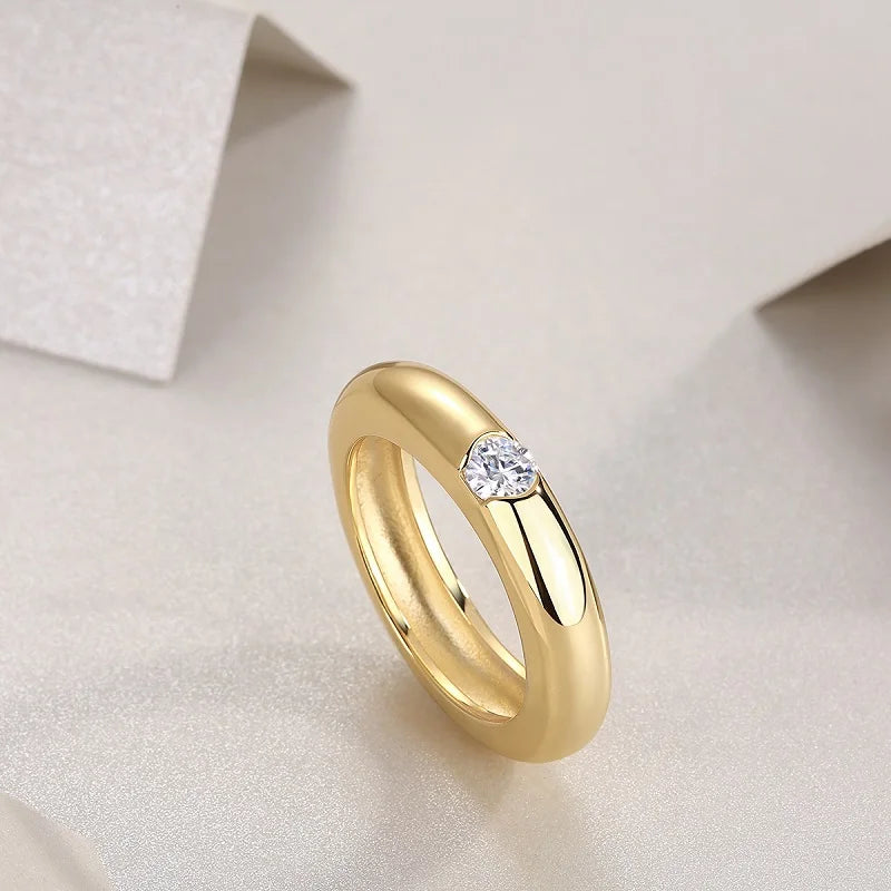 18K Gold Plated 925 Sterling Silver Ring
