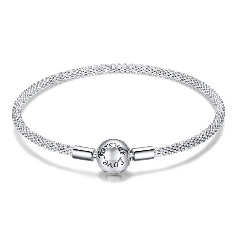 Star Splice Bracelet - 925 Sterling Silver Chain Link