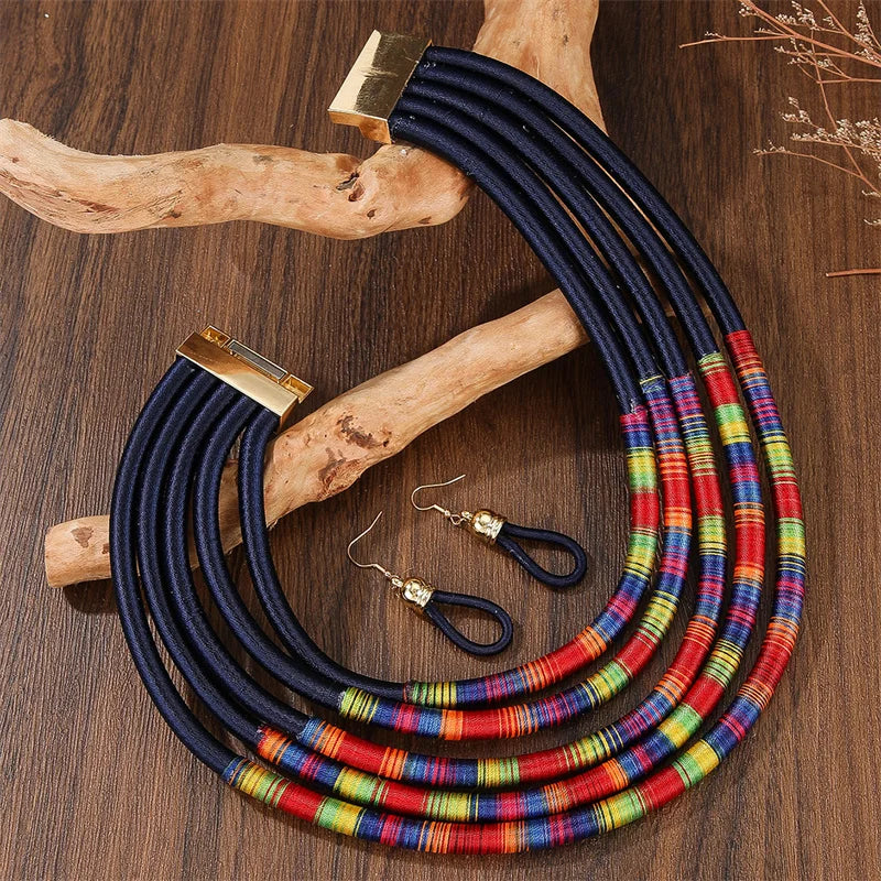 Multilayer Beaded Jewelry Set