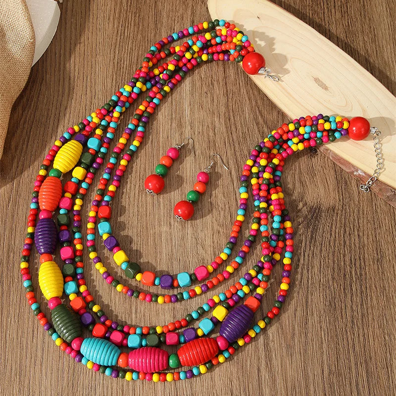 African Beads Jewelry Set