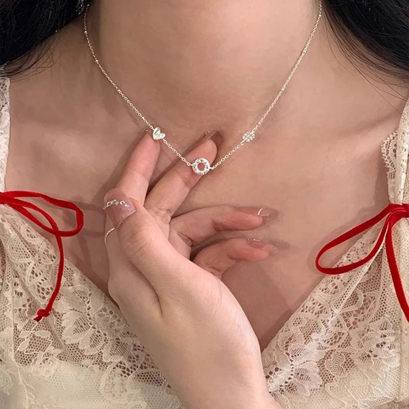 Natural Freshwater Pearl Sterling Silver Necklace - 925 Silver