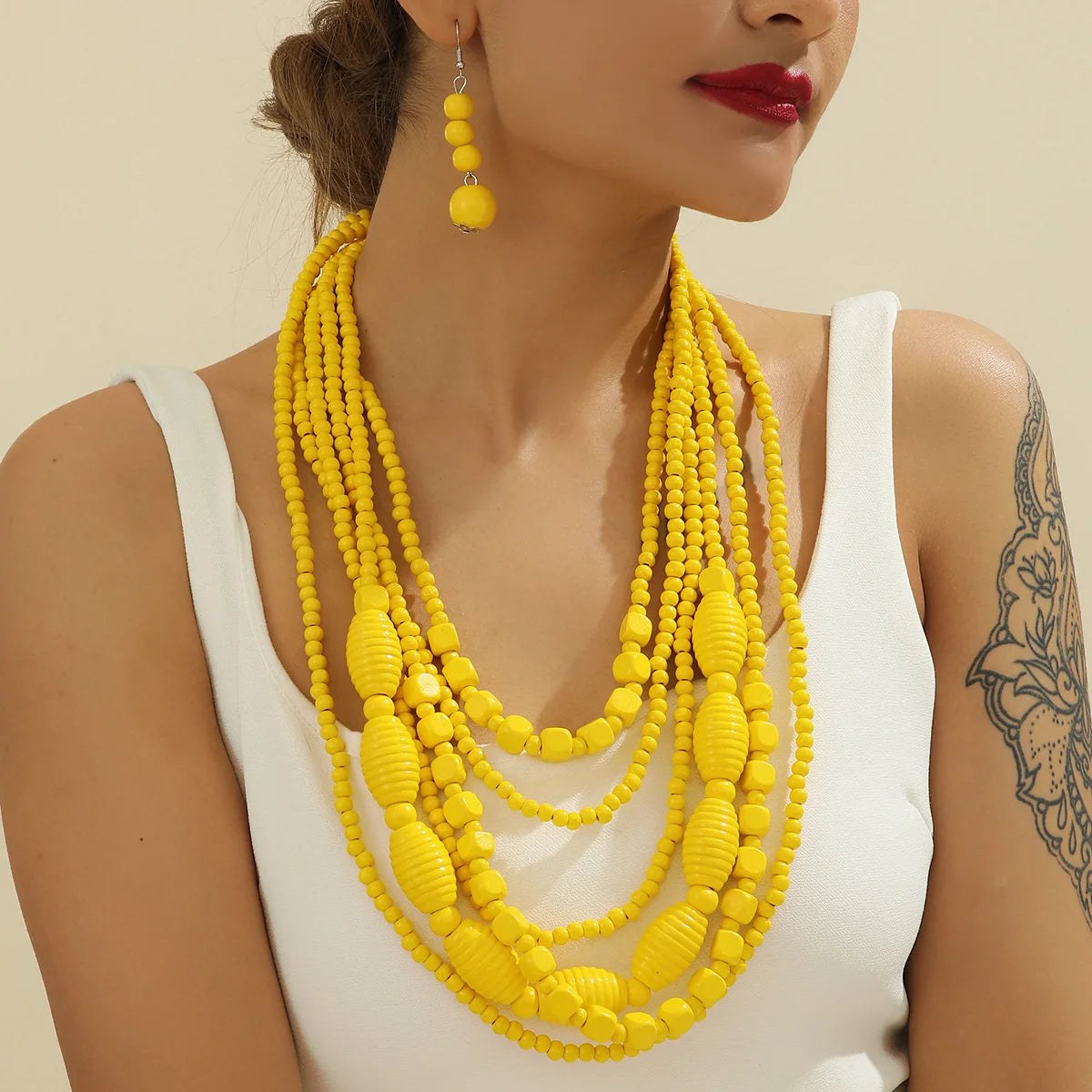 African Beads Jewelry Set