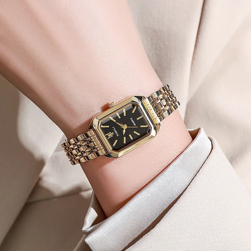 Fashion Square Watch for Women - Alloy Quartz Wristwatch