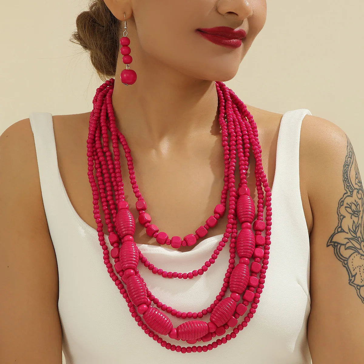 African Beads Jewelry Set