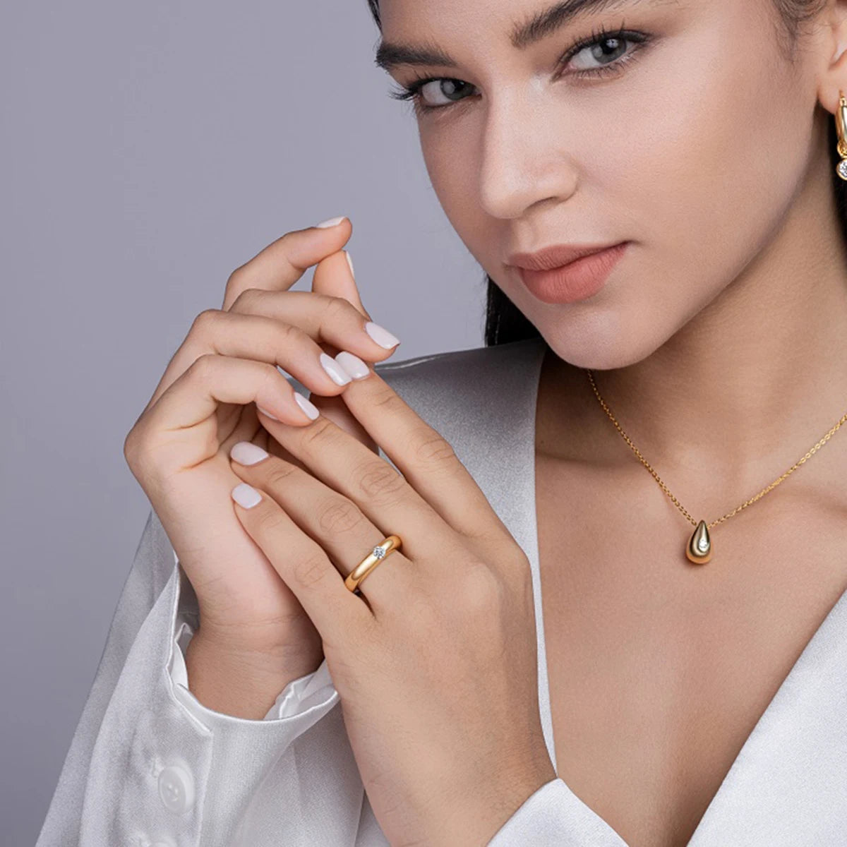 18K Gold Plated 925 Sterling Silver Ring