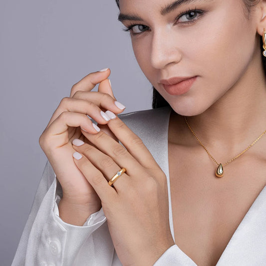 18K Gold Plated 925 Sterling Silver Ring