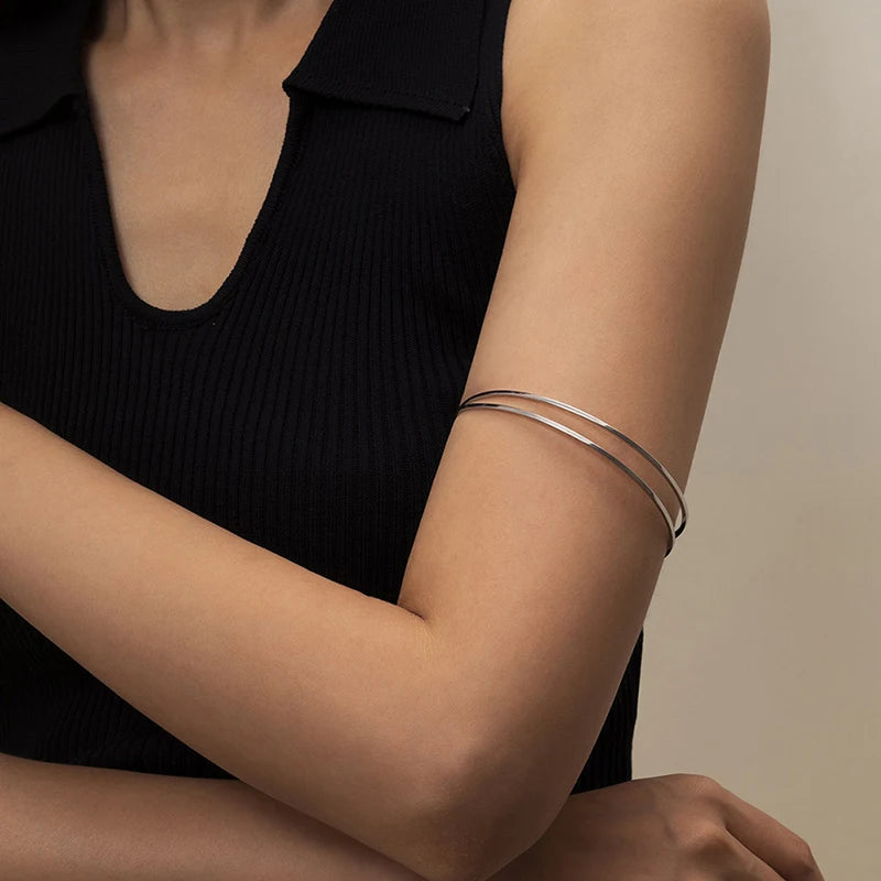 Adjustable Upper Arm Cuff Bangle - Punk Fashion Design