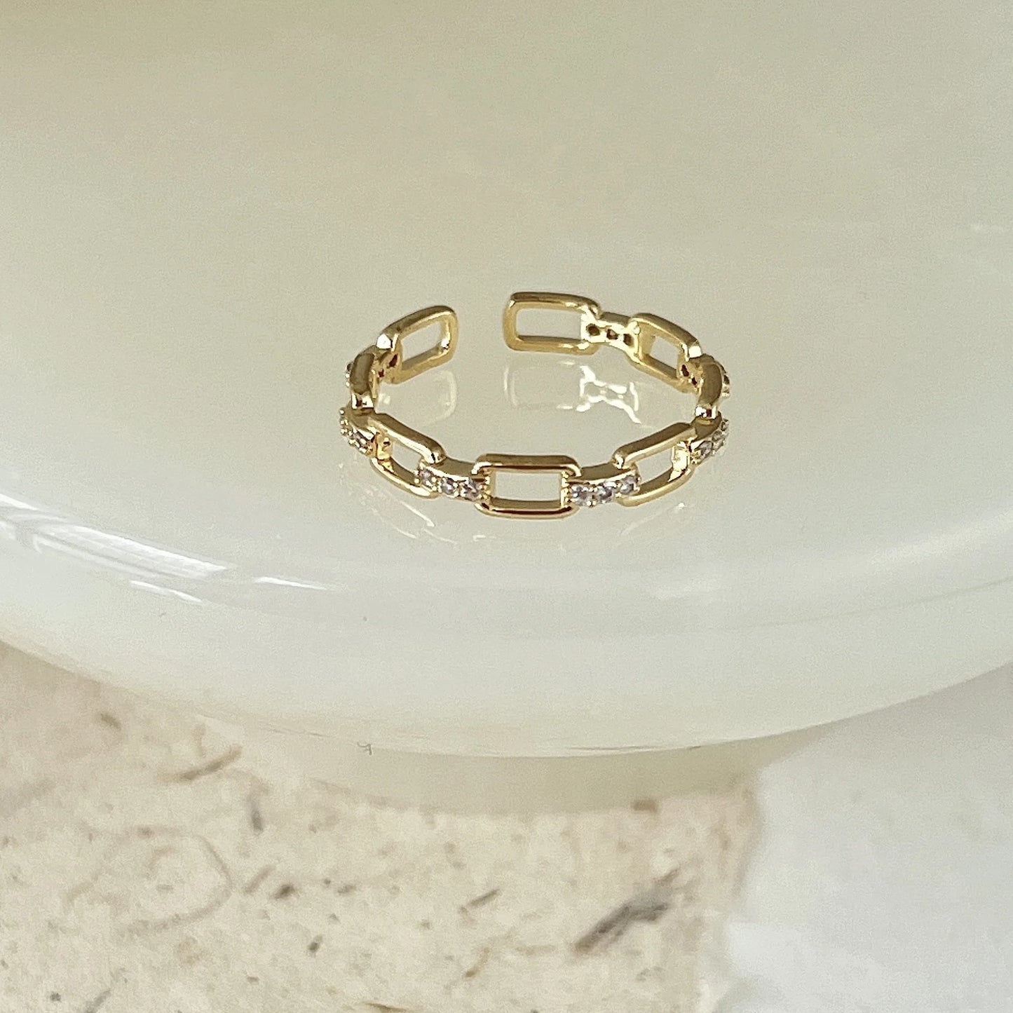 Star Trail Stackable Ring - 925 Sterling Silver