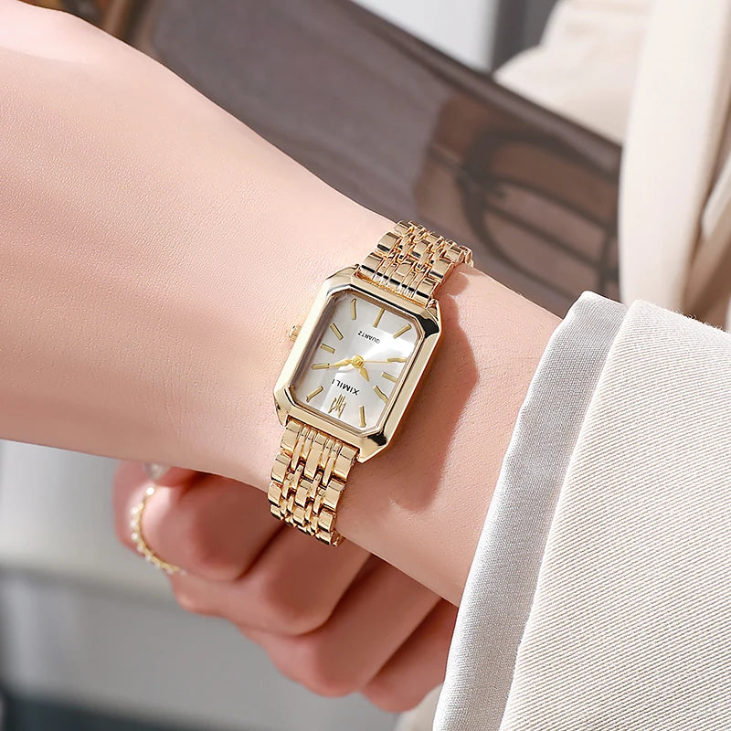 Fashion Square Watch for Women - Alloy Quartz Wristwatch
