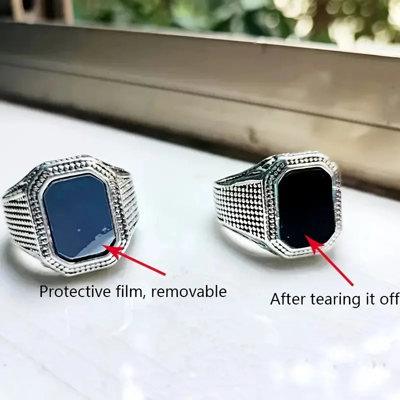 Vintage Hand Engraved Pattern Turkish Signet Ring