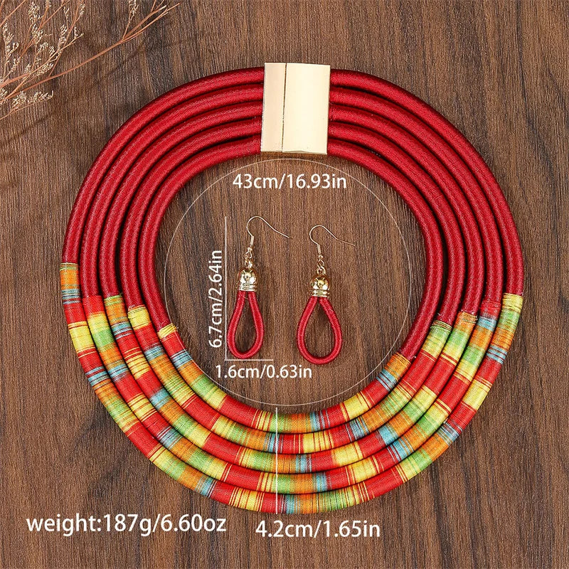 Multilayer Beaded Jewelry Set