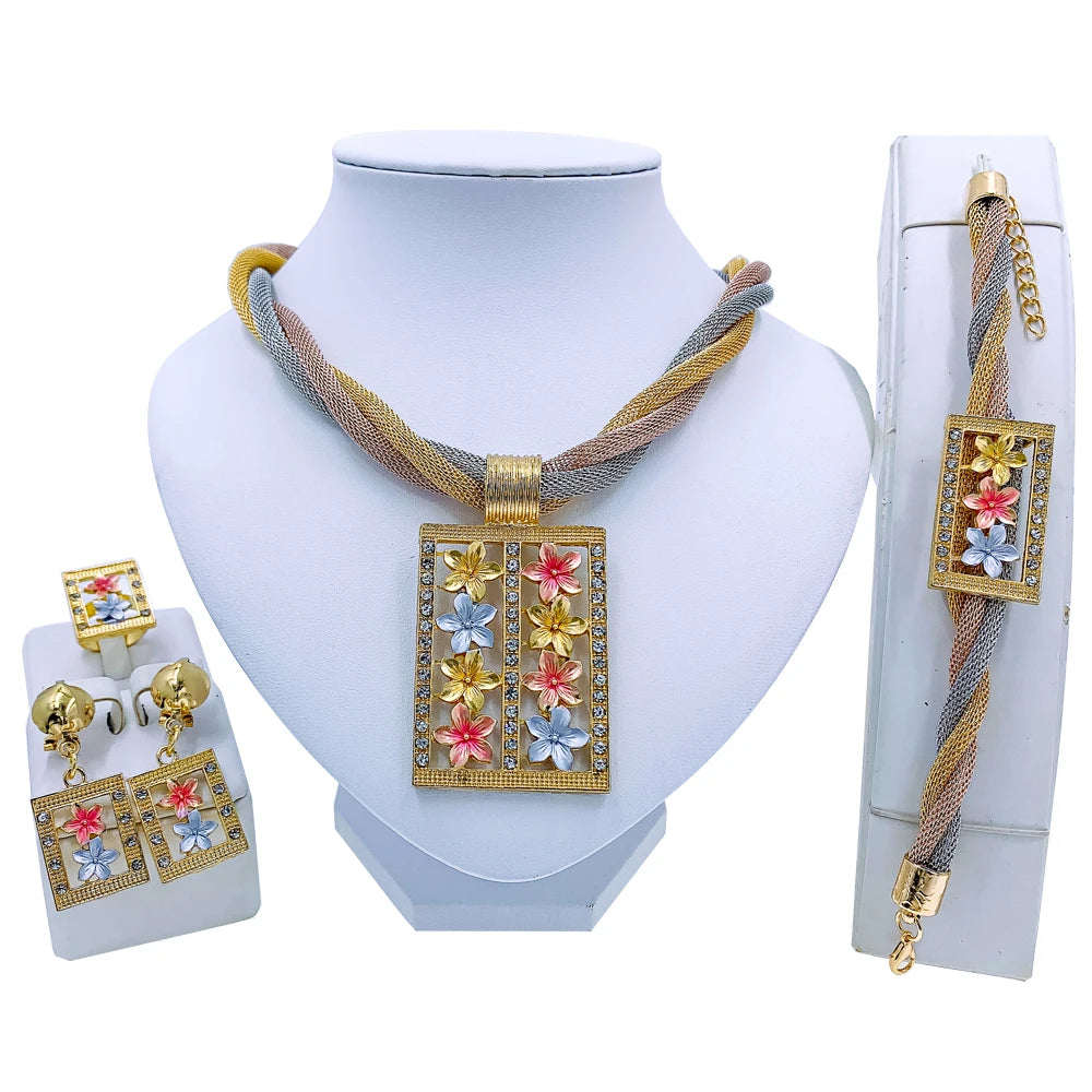 Beaded Jewelry Set with Butterfly Design