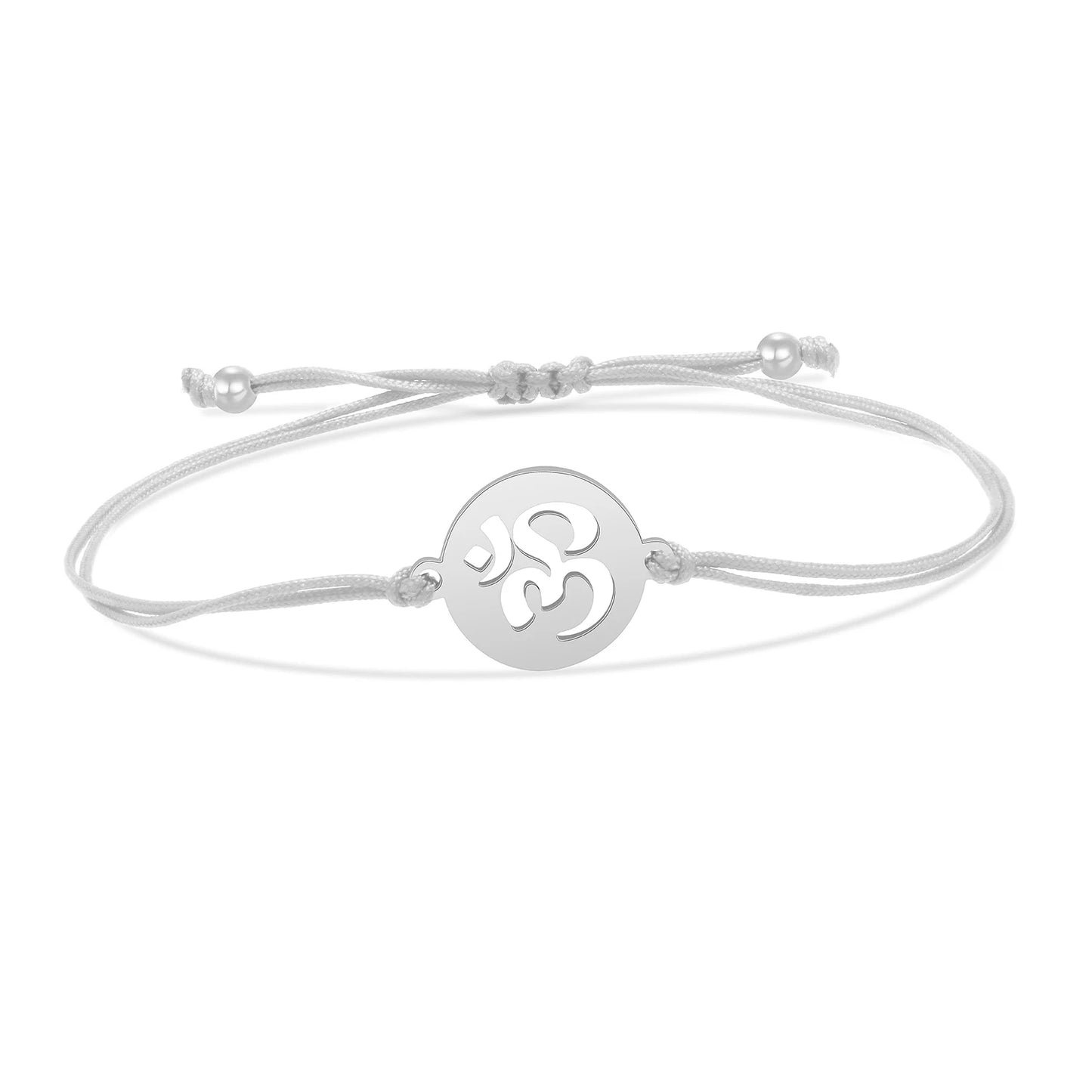 Six-Pointed Star Charm Bracelet - Stainless Steel Adjustable