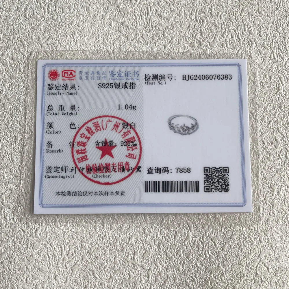 925 Sterling Silver Leaves Adjustable Ring