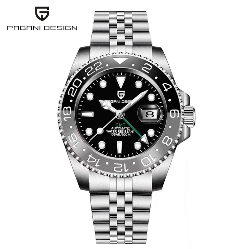 Luxury Automatic Mechanical Watch - Stainless Steel Men's Timepiece