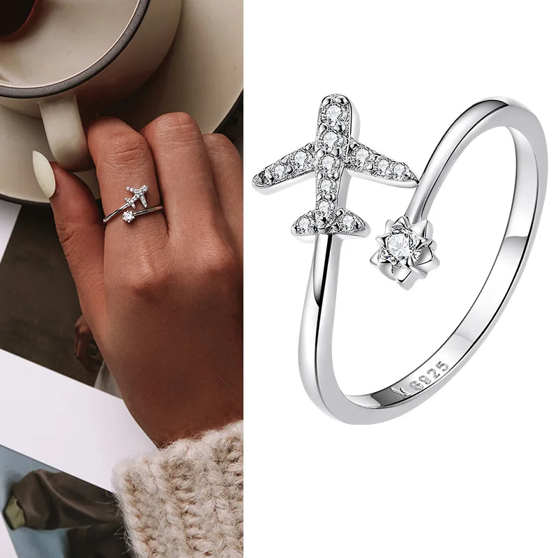 925 Sterling Silver Green Square Gemstone Open Ring