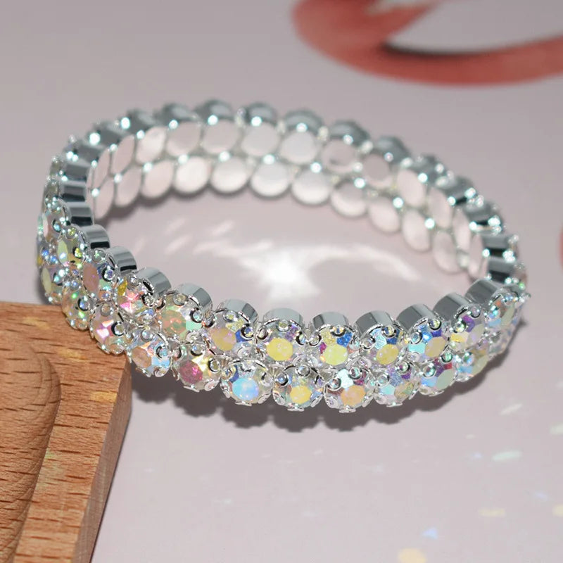 Crystal Cuff Bangle Bracelet - Fashion Design
