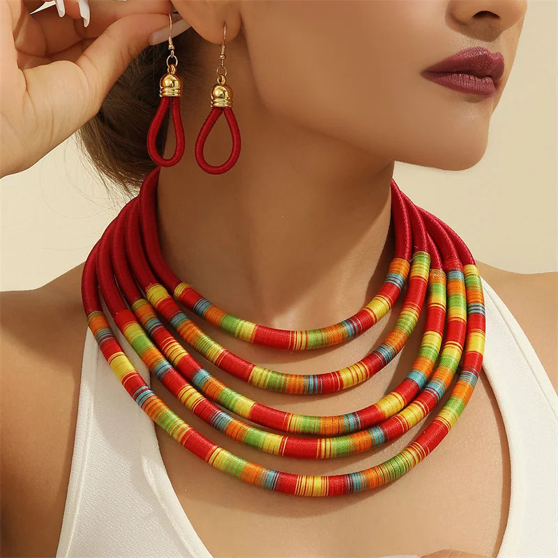 Multilayer Beaded Jewelry Set