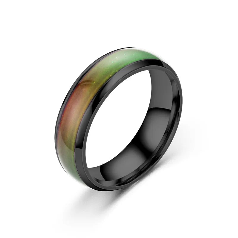Color Changing Mood Ring - Stainless Steel Temperature Sensitive