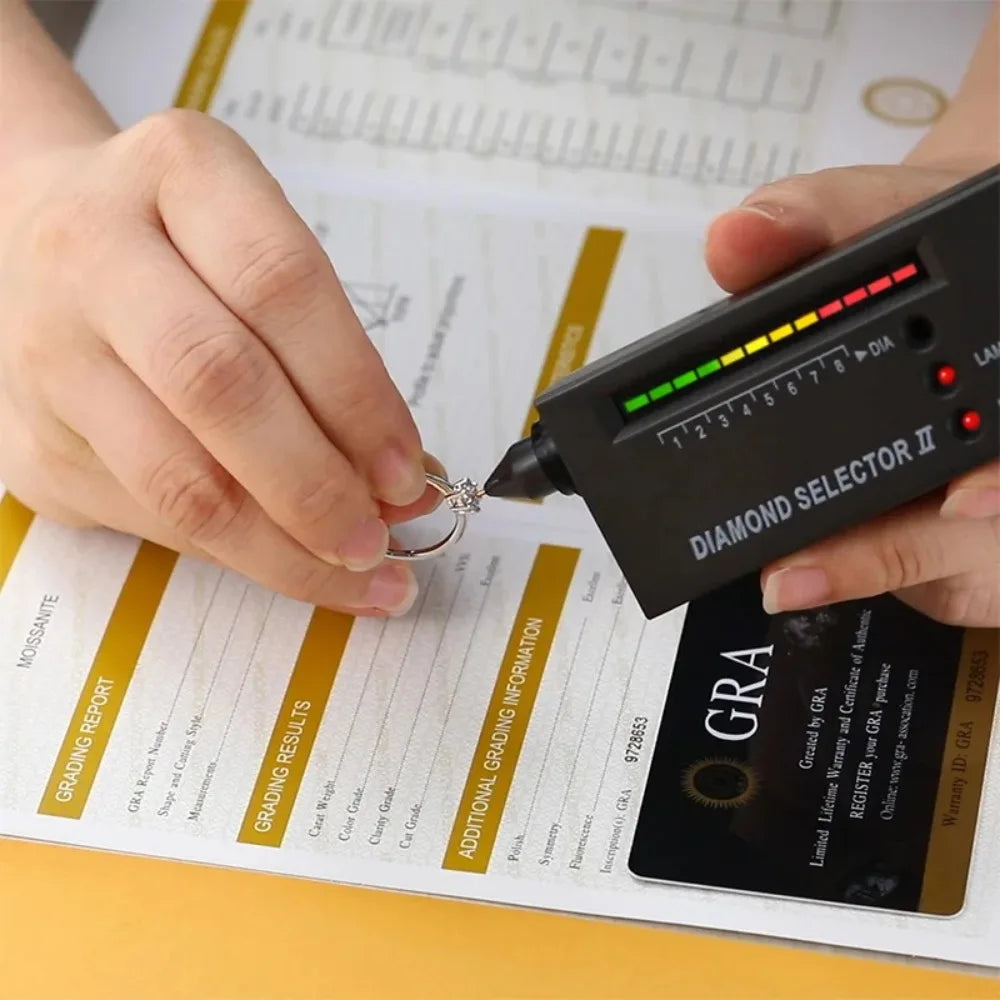 Moissanite Engagement Ring - 925 Sterling Silver